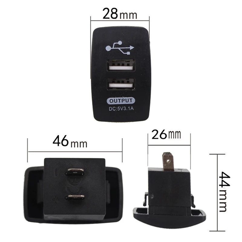 Универсальный двойной порт 2 USB 12V в автомобиль Зажигалка на электропитании зарядное устройство адаптер автомобильный интерьер Аксессуары модификация автомобиля