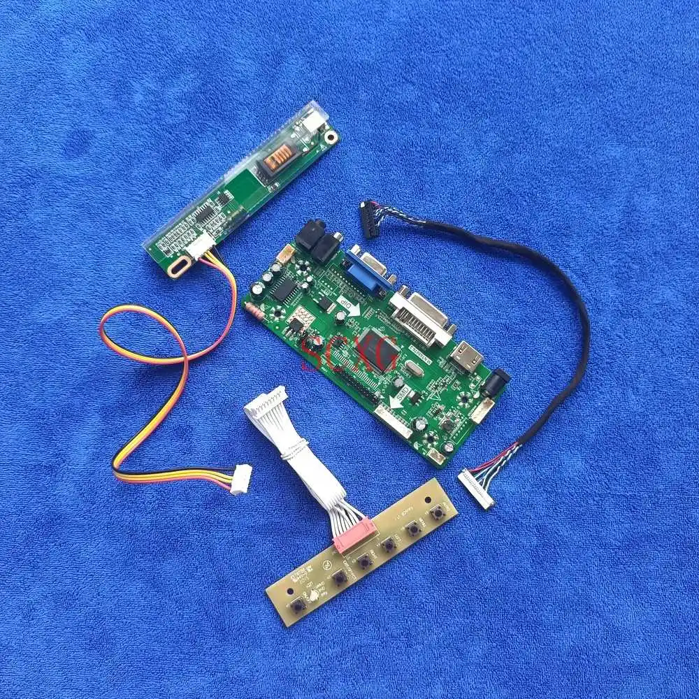 

Комплект, совместимый с DVI VGA HDMI, 20-контактный LVDS 1024*768, подходит для LT150X2/LT150X3/LTN150XD M.NT68676 плата драйвера контроллера 1CCFL, ЖК-экран