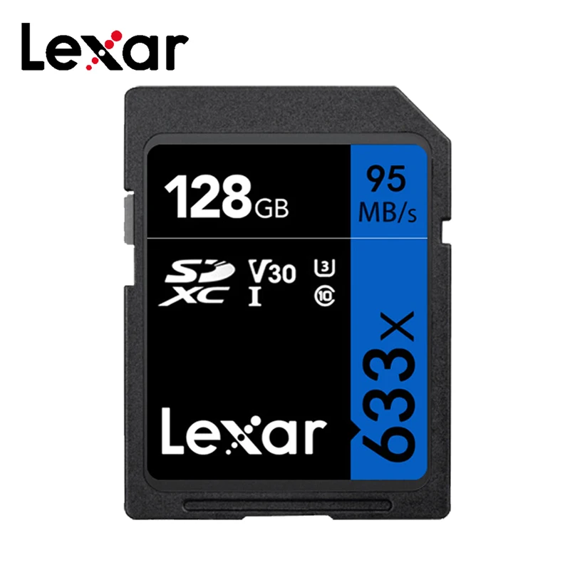 Lexar SD Card 64GB 128GB Memory Card 32GB UHS-I Flash Card 256GB 512GB Up To 95M/s Class10 633x For Camera Digital SLR/HD Camera
