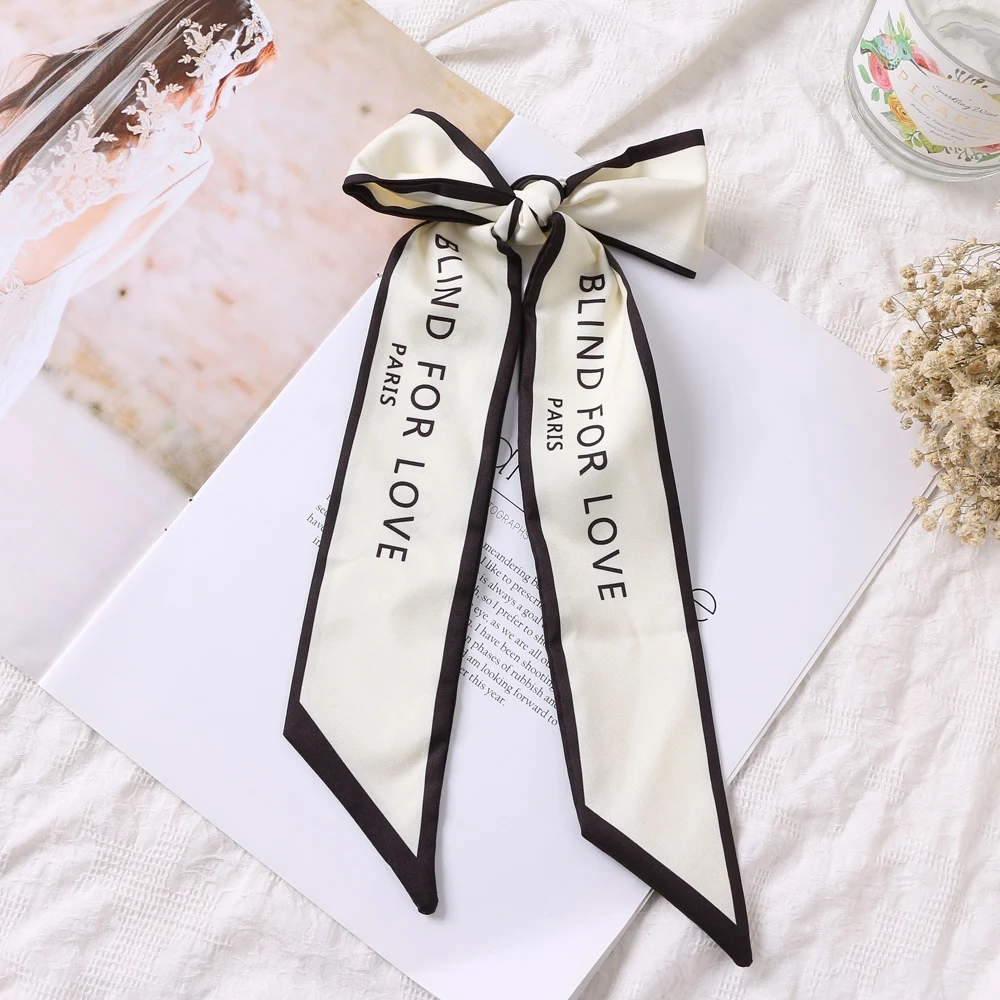 

DAXI 2021 Bohemian Print Hair Bands For Women Girls Bowknot Scrunchies Headband Hair Ties Ponytail Holder Hair Accessories