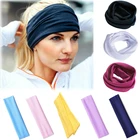 Широкая спортивная повязка на голову для йоги, эластичная повязка для головы цельная повязка для волос, для бега в футбол, для девочек, для мужчин и женщин, 8 цветов