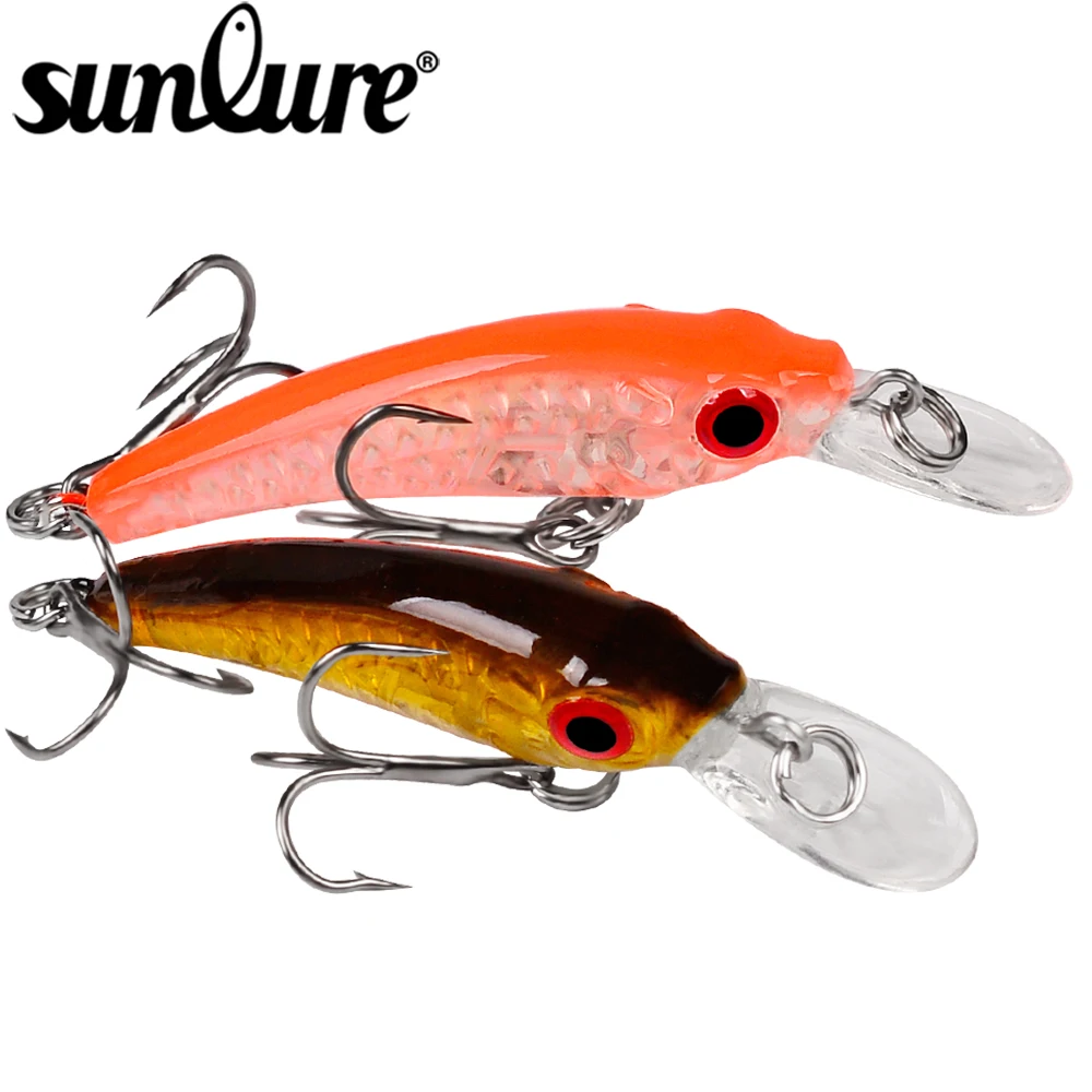 

Sunlure 1PCS Minnow Baits 6cm-3.5g Sinking Fishing Lure Artificial Hard Wobblers Crankbait Trolling Swimbait Fishing Tackle