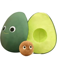 cute avocado stuffed plush pillow can be assembled and separated fruit cushion pillow soft plush doll for children gift 13 8inch