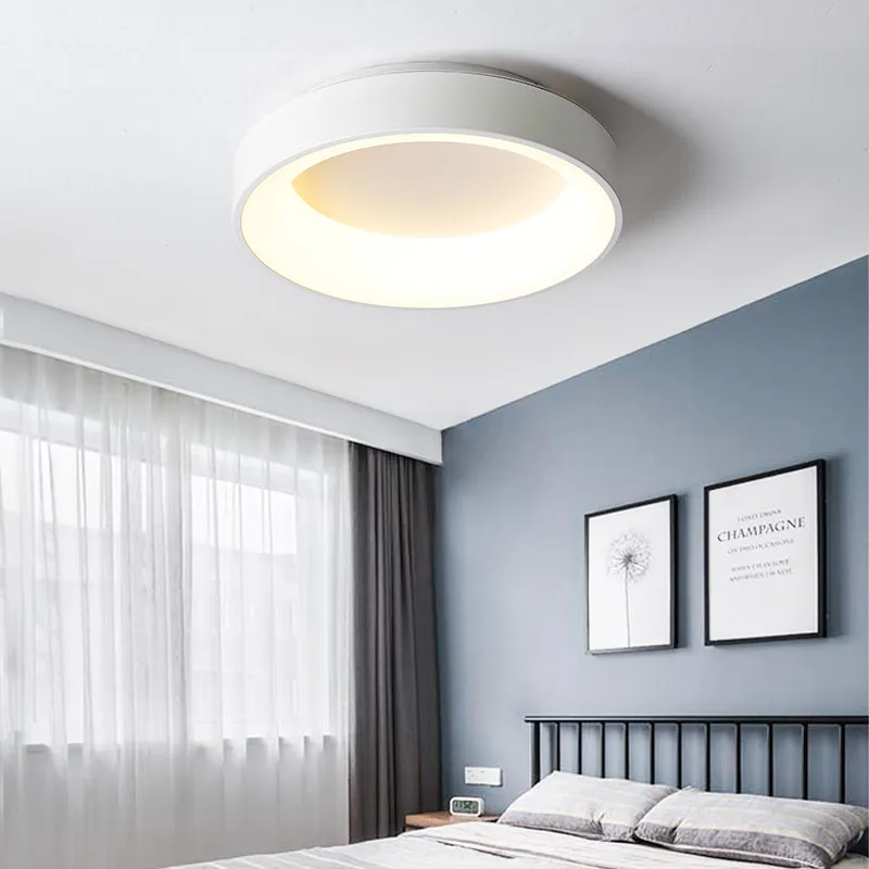 Круглая/квадратная лампа приглушаемый потолочный светильник белого и серого