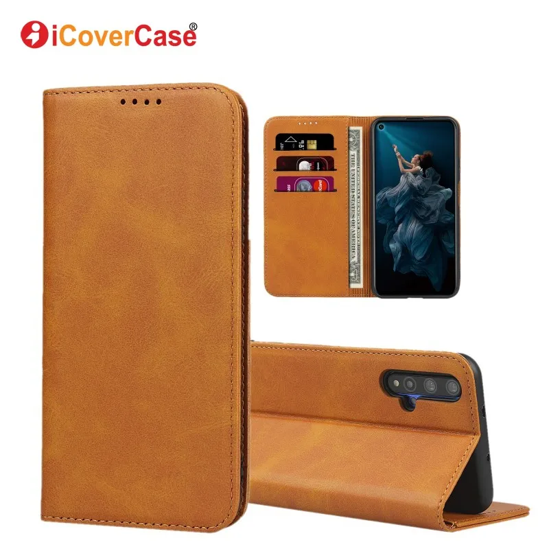 

Чехол-книжка iCoverCase nova 5T, чехол для телефона, кошелек, чехол для Huawei nova 5T Honor 20 Pro Honor 20S, деловой кожаный чехол