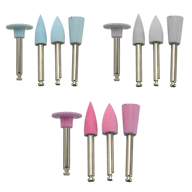4 шт. силиконовые зубной Бур головки полировщик зубов низкая скорость машина