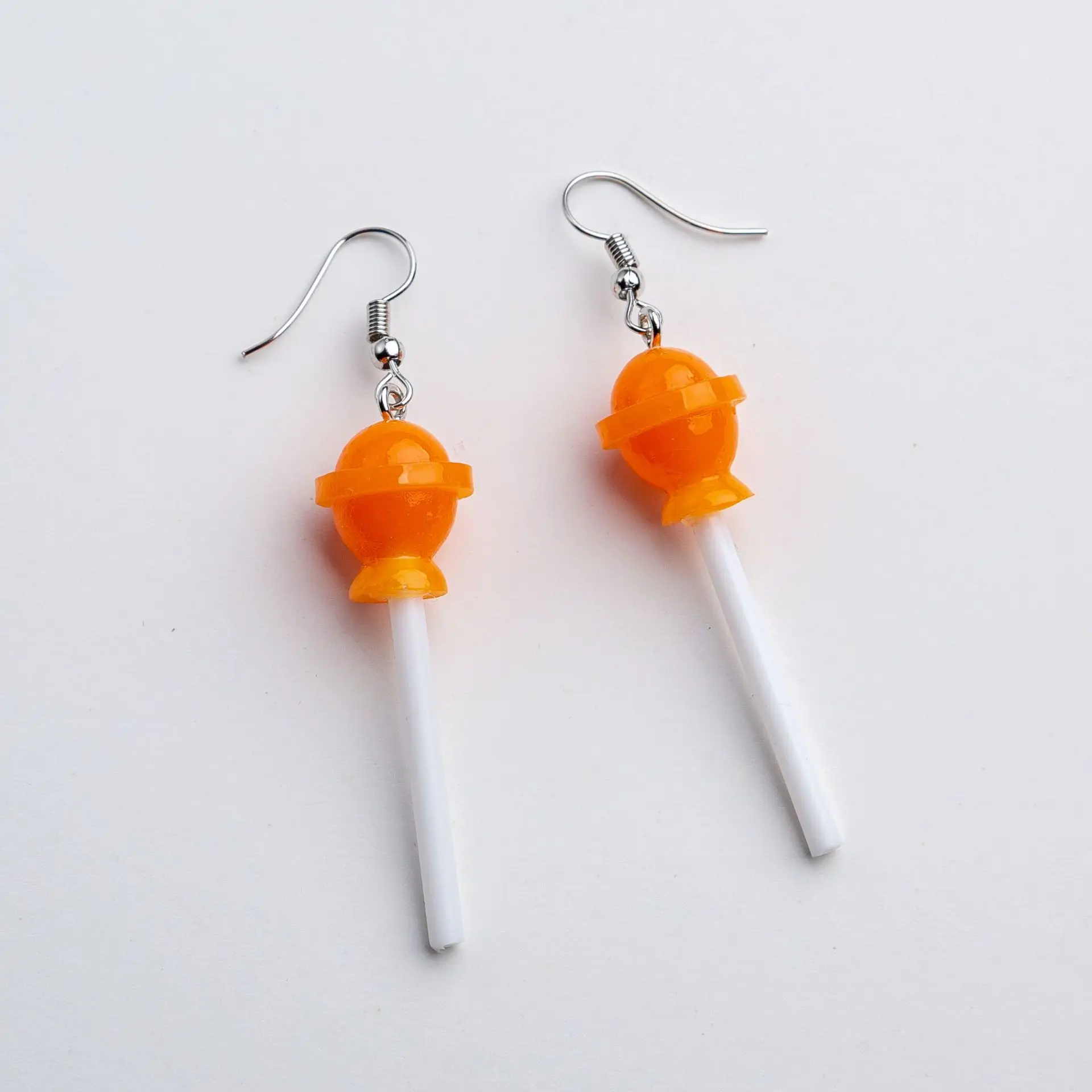 

Creative Earring For Women Resin Lollipop Drop Earrings Children Jewelry Personality Handmade Cute Girls Cotton Candy Earrings