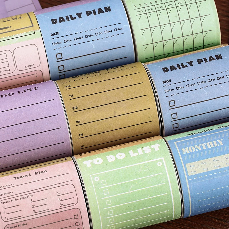 5 шт./лот винтажный почтовый штамп планировщика васи лента чтобы сделать список