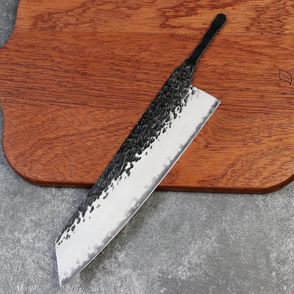 

Batch DIY hand-forged professional kitchen knife 9Cr18MOV steel core three-layer steel Japanese-style 8 inch chef's knife blank