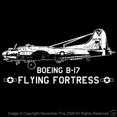 Новая модная крутая B 17 Boeing летающая крепость футболка с воздушными войсками США