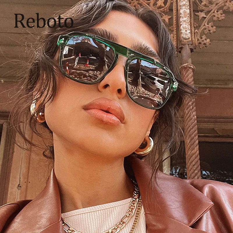 

Women's Sunglasses Vintage Square Green Popular Candy Colored Decorative Glasses Female Sunglasses UV400 Women Classic Eyewear