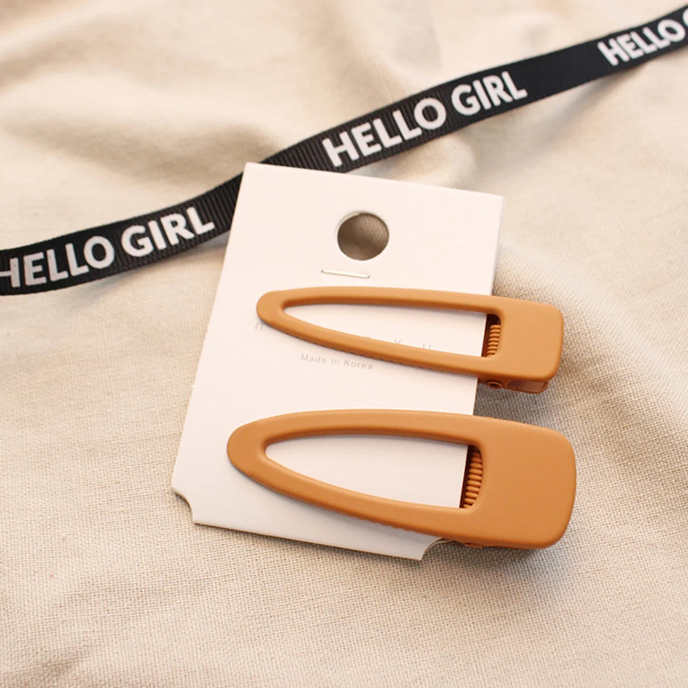 2 шт./компл. нарисованной длинноволосой девочкой клип цветные Корея на каждый