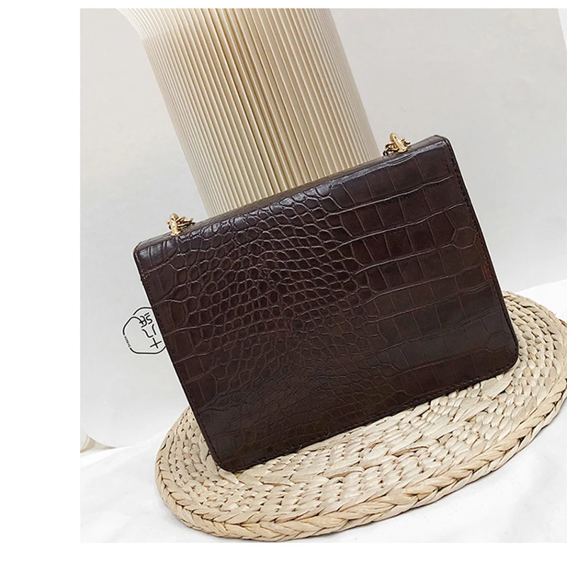 Модная маленькая однотонная сумка на плечо Женская мини-сумка через ретро-сумка