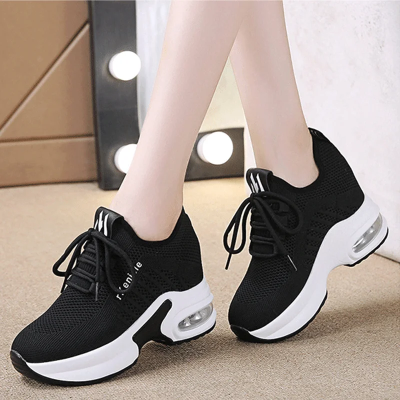 Женские повседневные туфли на платформе танкетке и высоком каблуке лоферы