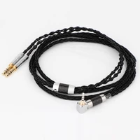 preffair high performance 8cores silver plated right angle 2 5mm trrs to 3 5mm headphone earphone cable upgrade hifi hifiman