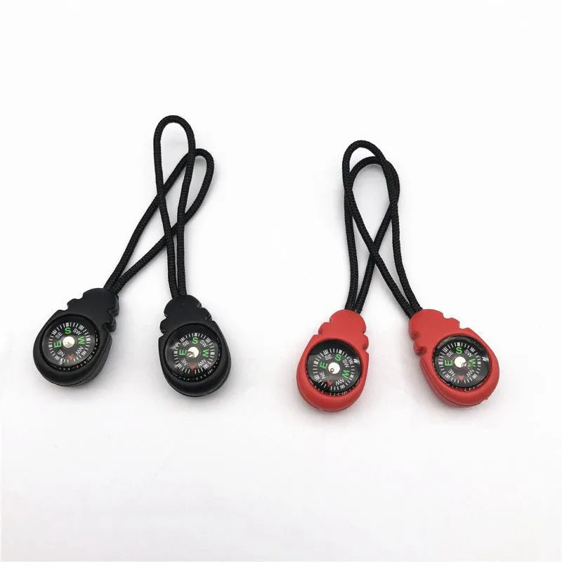 10 шт. многофункциональные аксессуары на молнии открытый Съемник с компасом