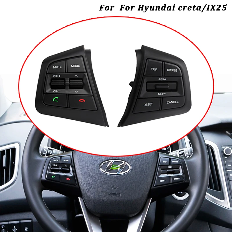 Кнопка рулевого колеса круиз-контроль для hyundai creta ix25 1.6L многофункциональные кнопки Bluetooth дистанционный переключатель громкости автомобиля стиль