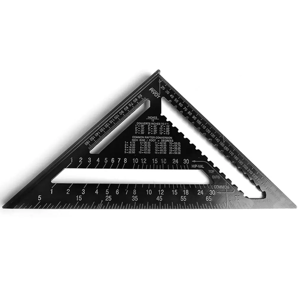 7/12 дюймов треугольный транспортир с линейкой Trammel деревообрабатывающий