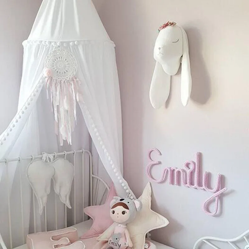 Baby Crib Netting Room Mosquito Net Kid Bed Curtain Canopy Round Crib Netting Tent Decoration Bedroom Kids Girl Canopy Cot