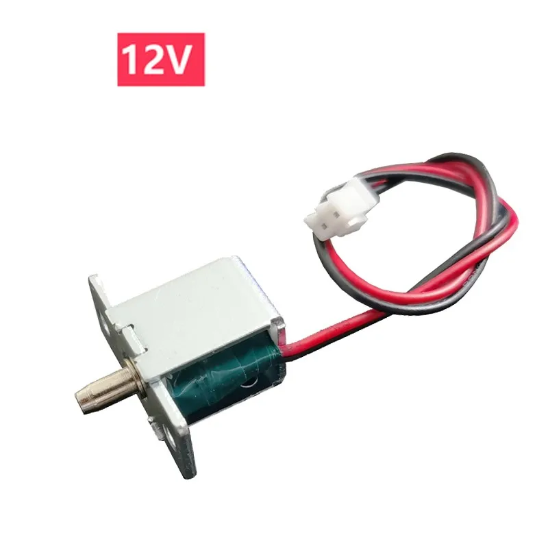 12V 24V Small Electric Bolt Lock Draw Cabinet Electronic Plug-in Door Electromagnetic Express Locker | Безопасность и защита