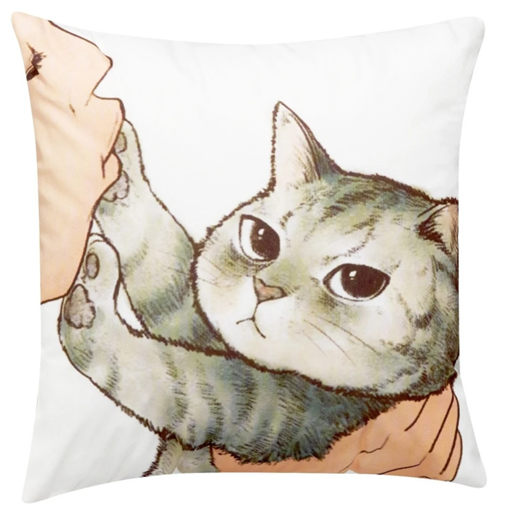 

Cartoon Pillowcase Cushion Wrought Iron Zipper Cloth Quality Guaranteed Soft Simplicity Easy To Take Apart And Wash