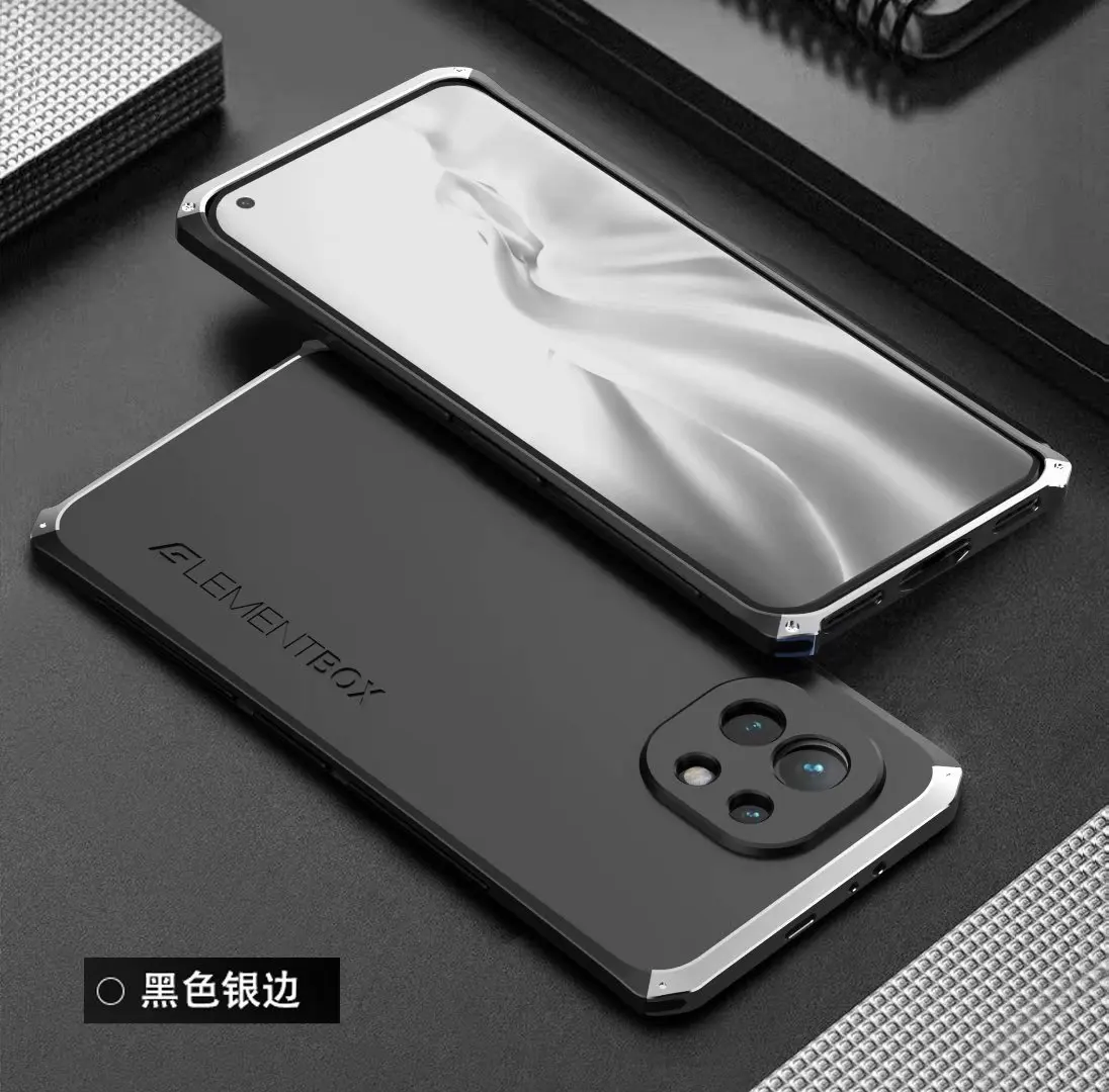 Противоударный чехол для Xiaomi MI11 Mi 11 из алюминия и поликарбоната - купить по