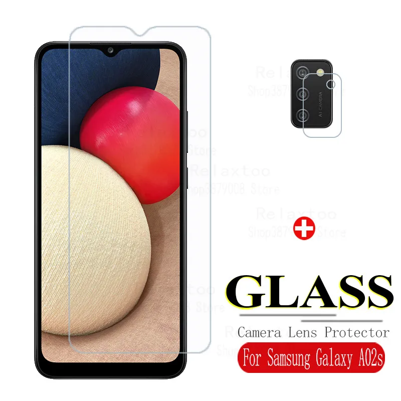 

protective glass For samsung a02s screen protector camera lens on For samsung galaxy a02 s a 02s samsunga02s tempered glass film