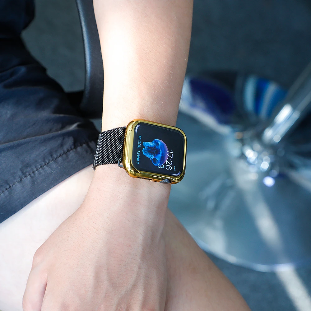 Защитный чехол на экран для apple watch 5, 40 мм, 44 мм, для apple watch 4, 3, 2, 1, чехол с защитой от падения, полный Чехол для apple watch series 4, 3, 2, 1