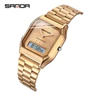 Часы наручные Sanda мужские электронные, модные спортивные водонепроницаемые брендовые Роскошные светодиодные цифровые в стиле милитари