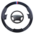 Изготовленный на заказ Чехол рулевого колеса автомобиля Черный для Great Wall Haval Hover H3 H5 Wingle 3 Wingle 5 замшевая кожаная Автомобильная оплетка для руля