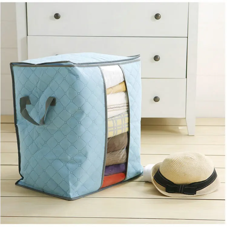 Lasperal Quilt Storage Bags Cotton Luggage Washable Waterproof Dustproof Wardrobe Clothes Home Organizer | Дом и сад
