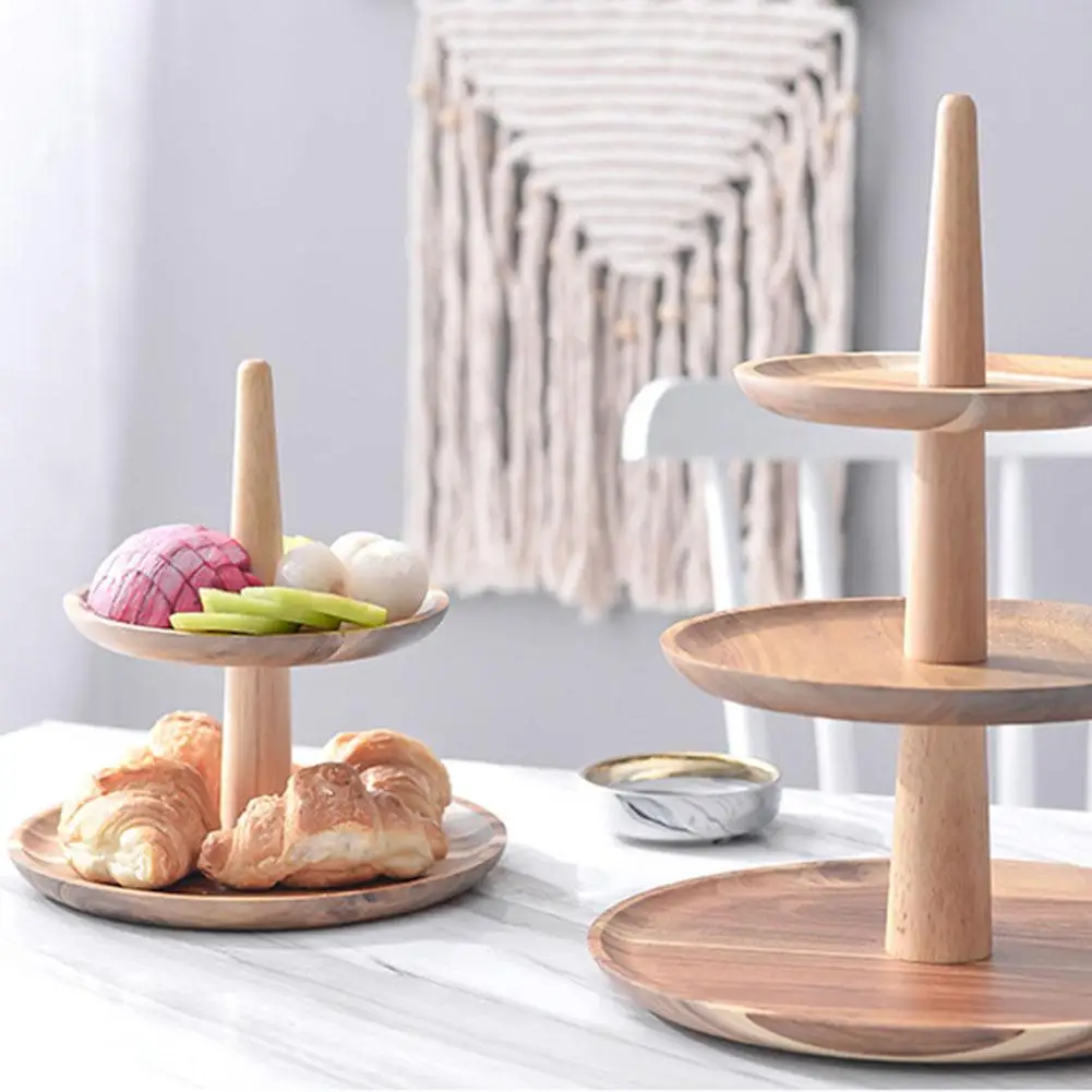 3 яруса кружевных подставка для свадебного торта деревянный поднос с фруктами