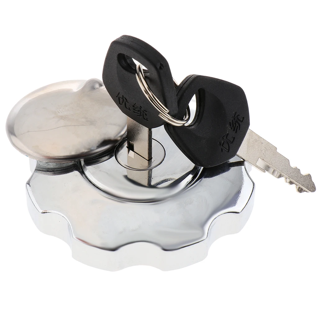 Хромированная крышка газового бака с замком и кнопками подходящими для Honda ZJ125 CG125