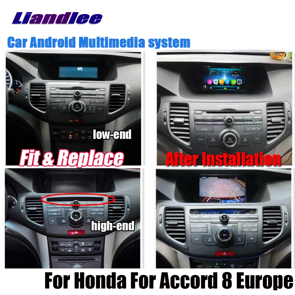 Liandlee для Honda для Accord 8 Европа 2008~ 2013 Android 2+ 32G HD Автомобильный экран радио gps Navi навигационные карты камера OBD