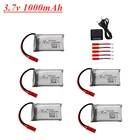 Аккумулятор 3,7 в 1000 мА  ч 25c Lipo 952540 для HQ898B H11D H11C H11WH T64 T04 T05 F28 F29 T56 T57 RC Qaudcopter Drone