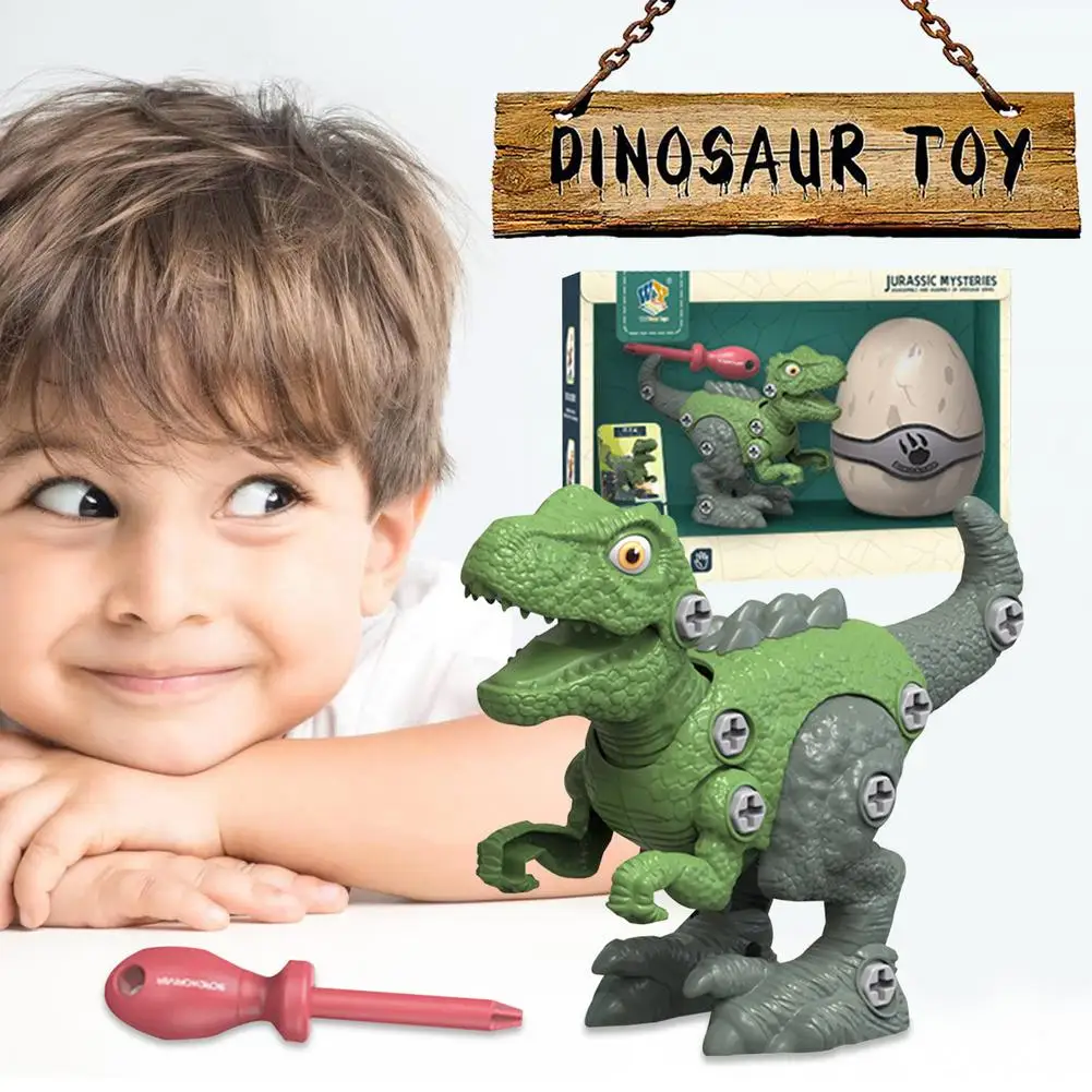 

DIY винтовой сборный пазл-динозавр, игрушка, детская модель динозавра, обучающая игрушка для детской сборки, модель с гайками