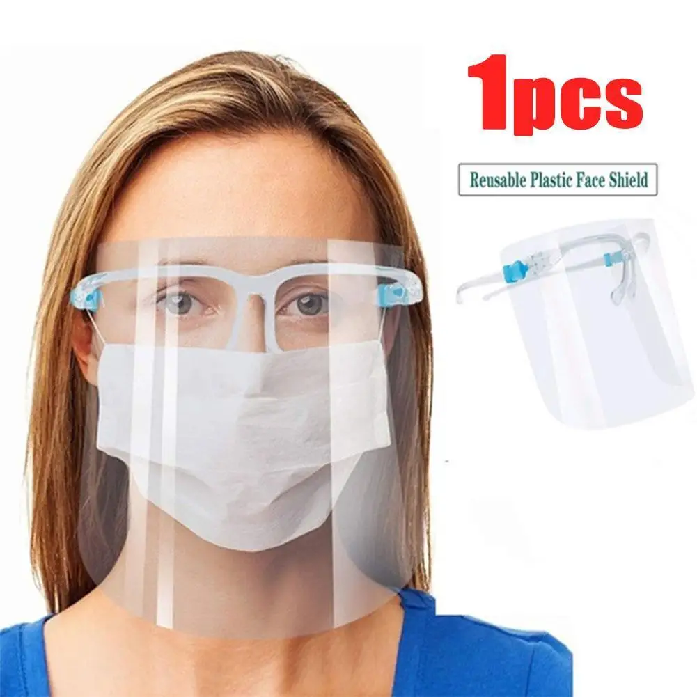 

1Pcs Faceshield Transparent Full Face Cover Onion Goggles Kitchen Tools Use Anti-fog Film Safety Outside Anti-oil M5Z4