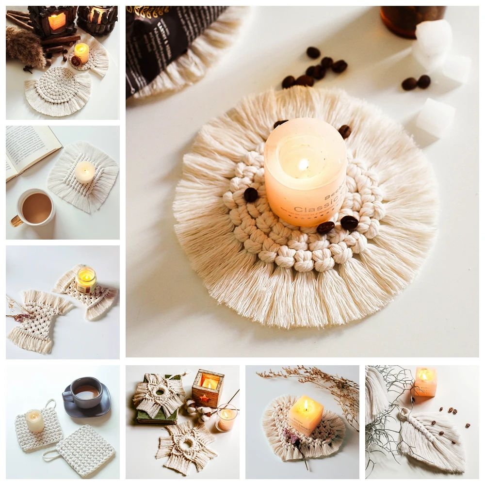 Коврик из хлопка ручной работы с оплеткой изоляционная кружка коврик для чашки