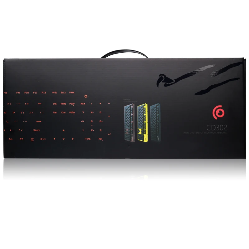 Профессиональная механическая клавиатура CD302 для киберспорта с синими/красными