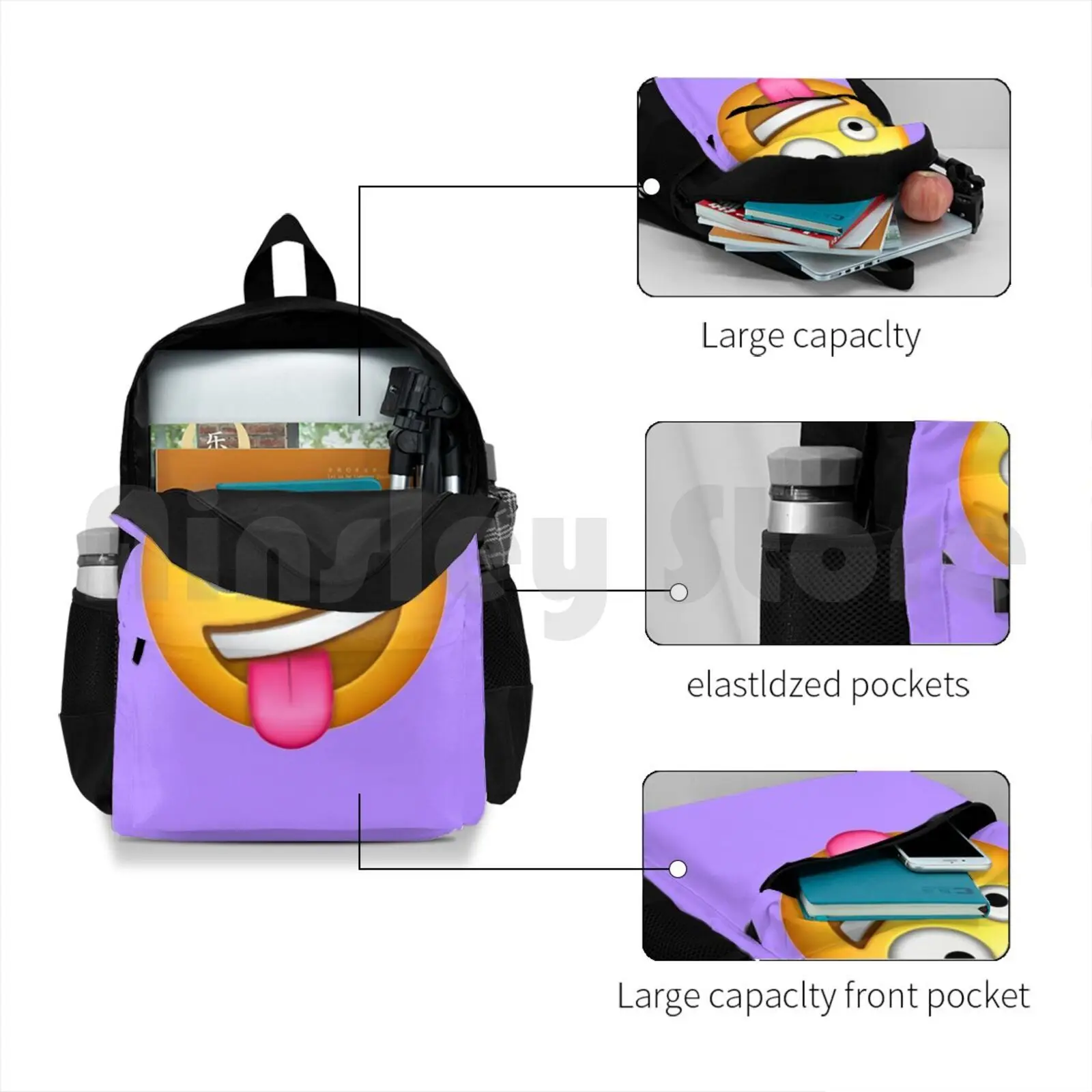 Водонепроницаемый походный рюкзак Crazy Face дорожная сумка для отдыха на открытом