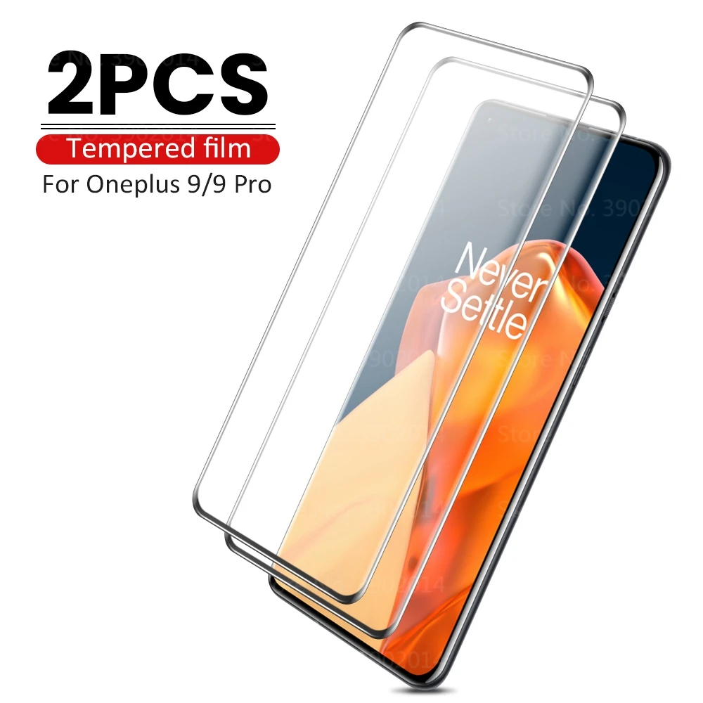 

2Pcs Protective Glass For Oneplus 9 Glass For Oneplus 9 Pro Screen Protector Tempered Glass For One Plus 9 Pro Phone Cover Film