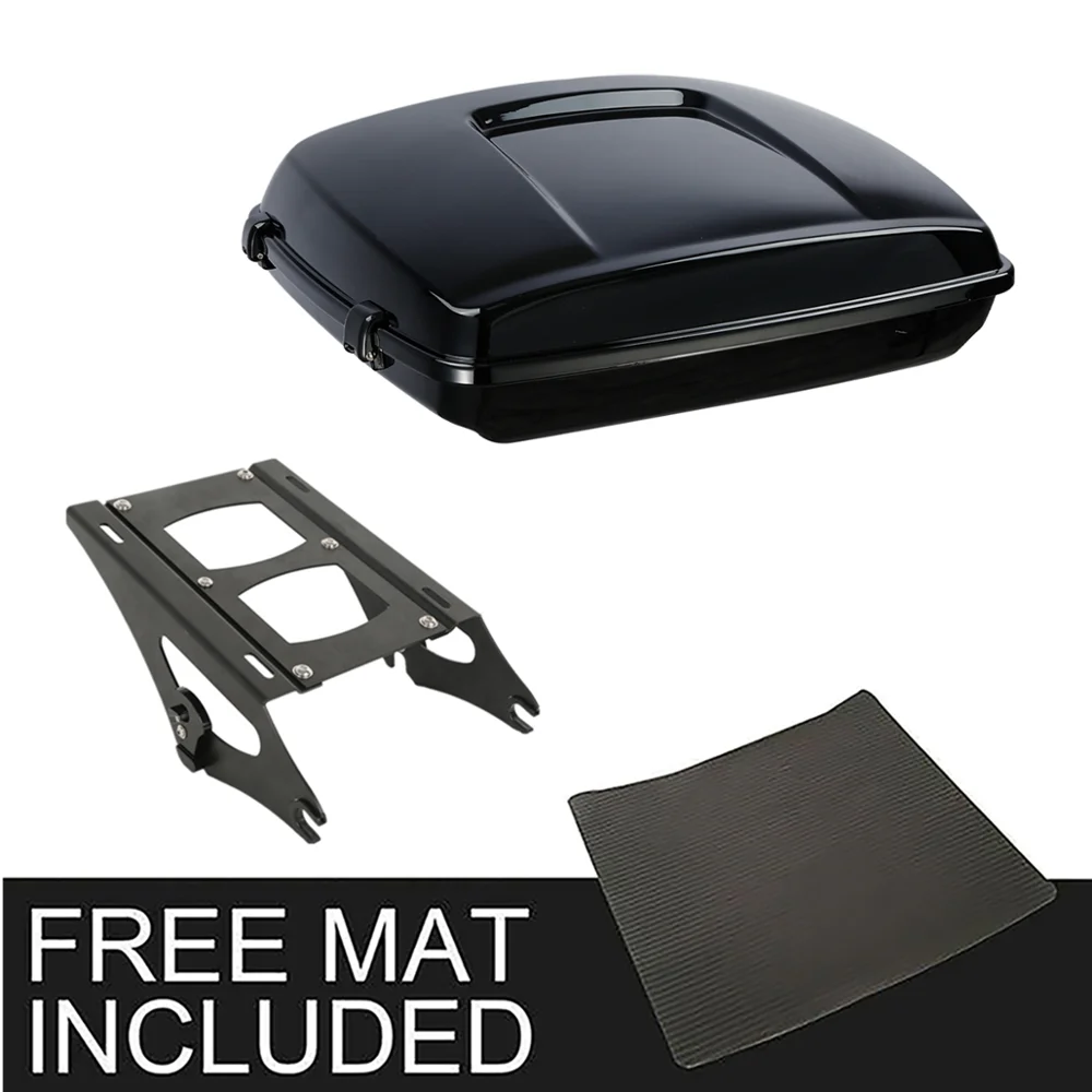 Багажник Razor для мотоцикла черная защелка двойная быстросъемная стойка Harley Touring