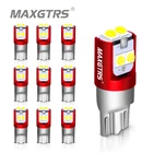 10x W5W светодиодный T10 Светодиодные лампы Canbus 3030 SMD для парковочных огней автомобиля, внутренняя карта, Купольные огни 12 В, белая автомобильная лампа 6500K