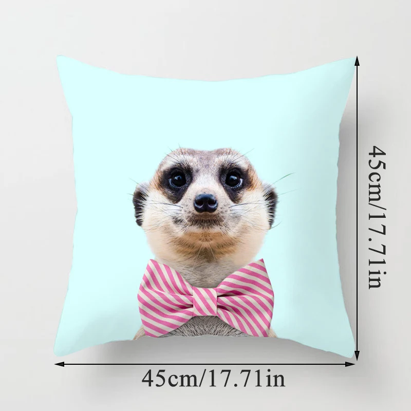

Cartoon Animals Pillow Cushion Cover Giraffe Llama Alpaca Home Sofa Party Decoration Cotton Fabric Comfortable Cushion Cover