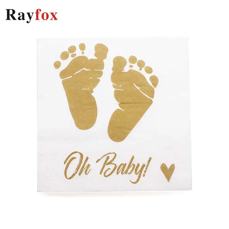 20 листов/упаковка Детские душевые салфетки Oh золотые ножки дизайн мальчик и
