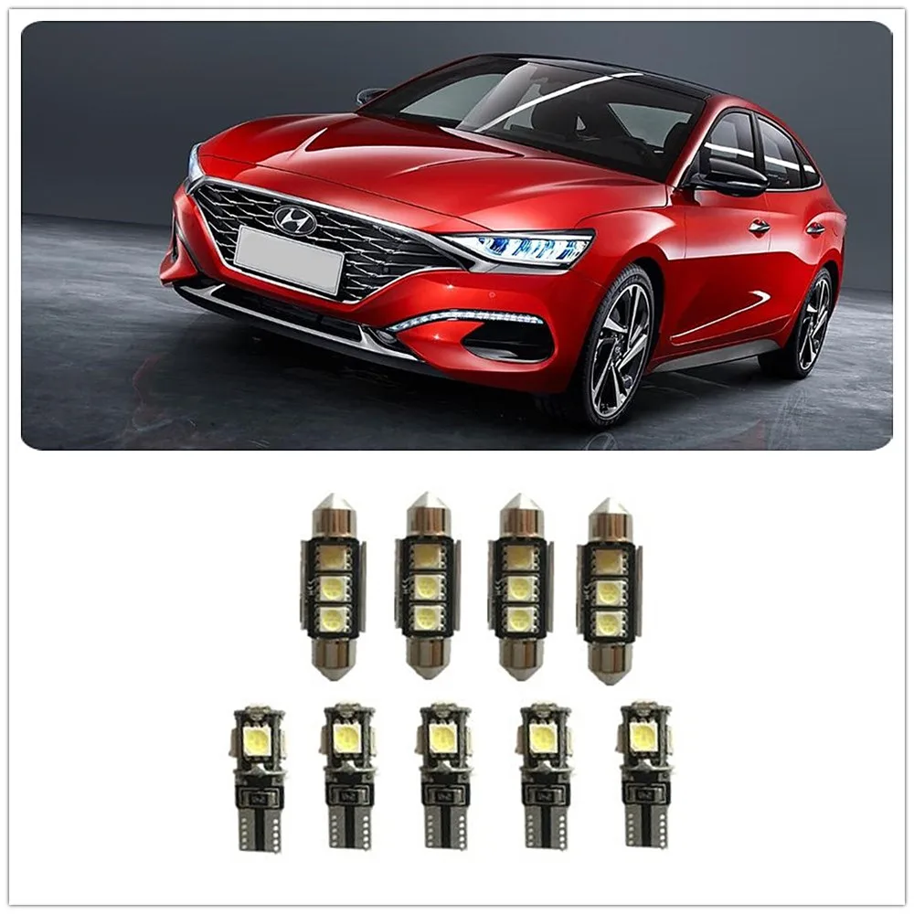 Комплект посылка белого светодиода для Hyundai Grand i10 HLD 150 HMD 230 260 ix35 Lantra Santa Fe 1990 2019 9