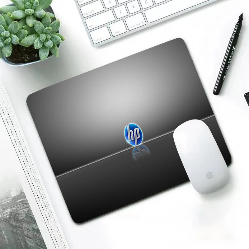 Компьютерный коврик для мыши с логотипом Hp моющийся Нескользящий Резиновый