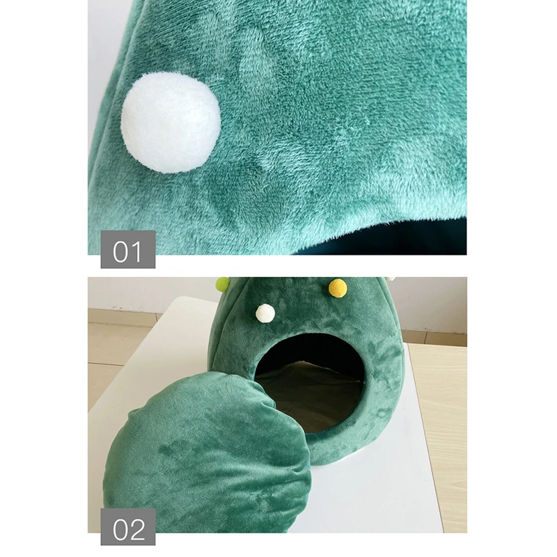 Милая Рождественская елка MESNUG домик для кошек модная уютная мягкая Лежанка