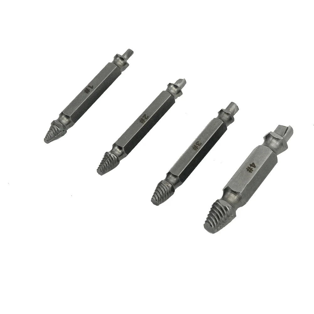 

4pcs Easy Out Tool Industrial Removal Durable Broken Bolt Metal Multipurpose Quick Practical Screw Extractor