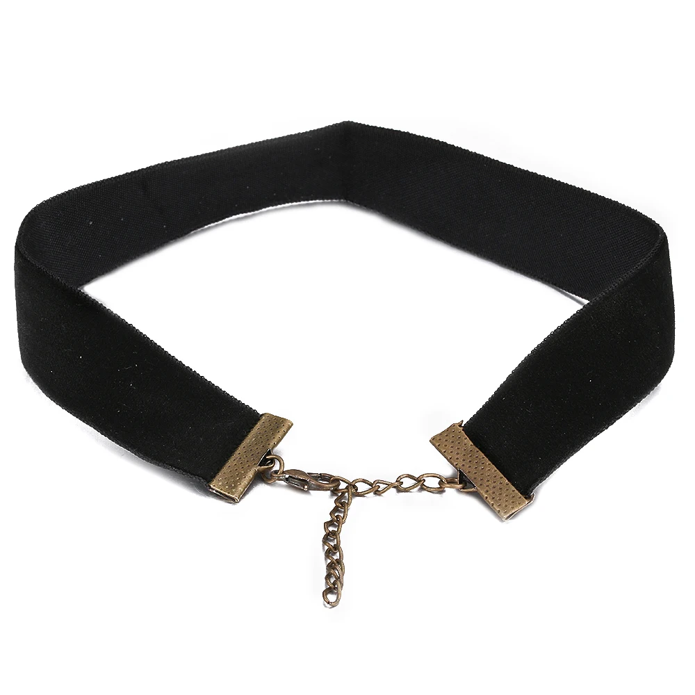 Новое модное колье-чокер в готическом стиле для женщин, черное замшевое колье-чокер на шею, колье для женщин